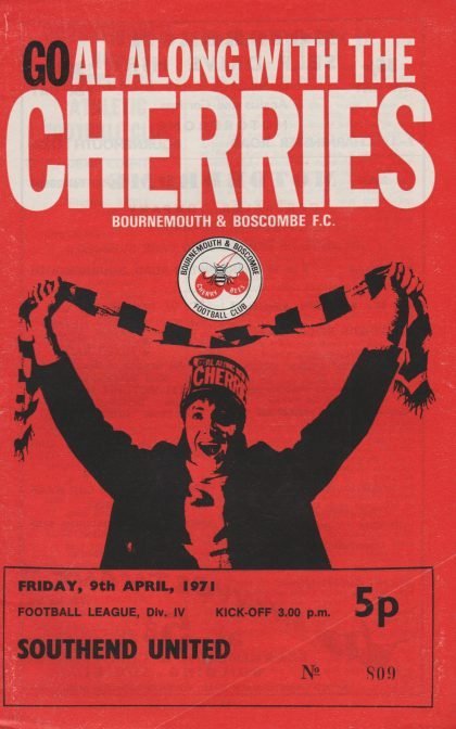 Bournemouth & Boscombe Athletic v Southend United  09-Apr-1971