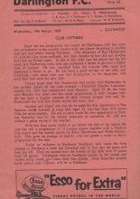Darlington v Southport 19-Mar-1958
