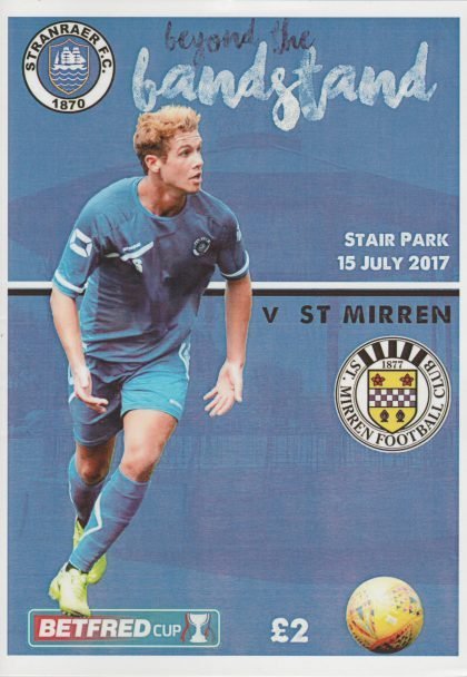 Stranraer v St Mirren 15-Jul-2017