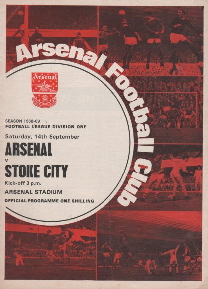 Arsenal v Stoke City 14-Sep-1968