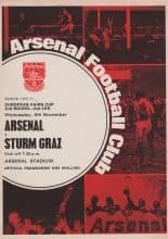 Arsenal v Sturm Graz 04-Nov-1971