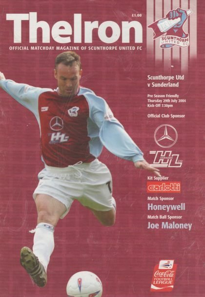 Scunthorpe United v Sunderland  29-Jul-2004