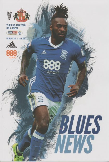 Birmingham City v Sunderland 30-Jan-2018
