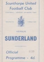 Scunthorpe United v Sunderland 30-Apr-1963