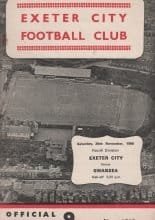 Exeter City v Swansea City  30-Nov-1968