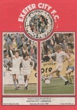 Exeter City v Swindon Town  05-Apr-1980