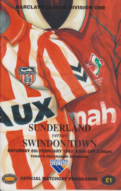 Sunderland v Swindon Town 06-Feb-1993
