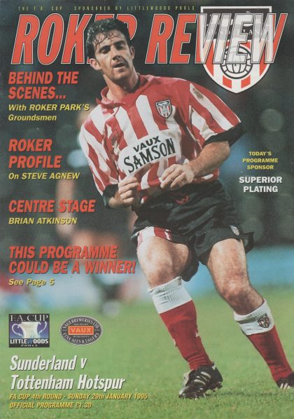 Sunderland v Tottenham Hotspur  29-Jan-1995