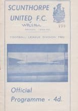 Scunthorpe United v Walsall   30-Nov-1962