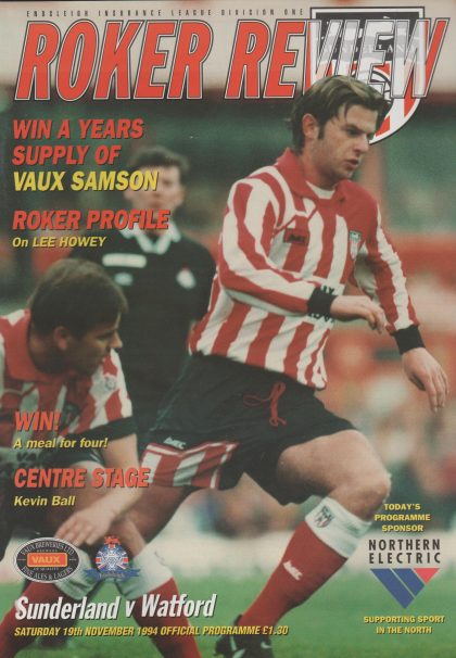 Sunderland v Watford 19-Nov-1994