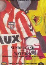 Sunderland v Watford 27-Jan-1993