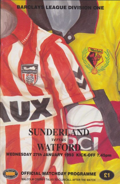 Sunderland v Watford 27-Jan-1993