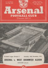 Arsenal v West Bromwich Albion 10-Dec-1955