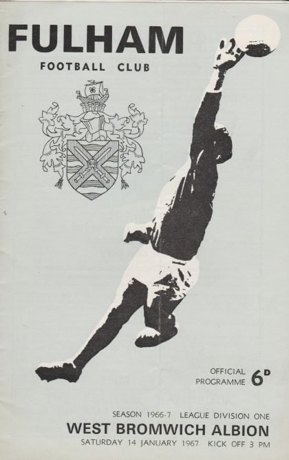 Fulham v West Bromwich Albion 14-Jan-1967