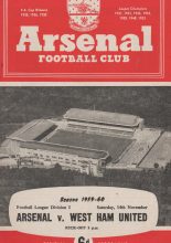 Arsenal v West Ham United 14-Nov-1959