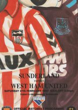 Sunderland v West Ham United 27-Feb-1993