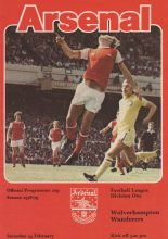 Arsenal v Wolverhampton Wanderers 24-Feb-1979
