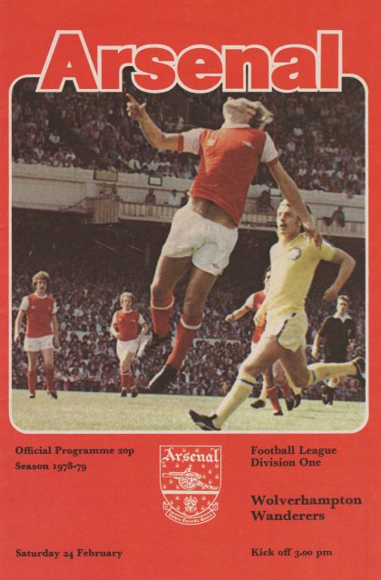 Arsenal v Wolverhampton Wanderers 24-Feb-1979