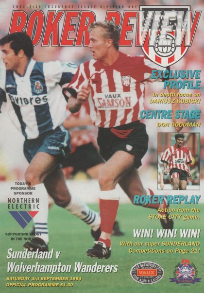 Sunderland v Wolverhampton Wanderers  03-Sep-1994