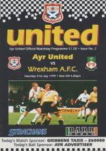Ayr United v Wrexham 31-Jul-1999