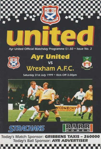 Ayr United v Wrexham 31-Jul-1999