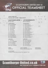 Scunthorpe United v AFC Bournemouth   28-Apr-2012