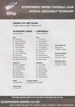 Scunthorpe United v Chesterfield 11-Aug-2009