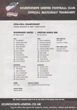 Scunthorpe United v Preston North End  15-Sep-2009