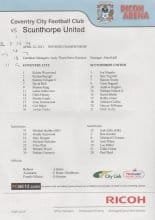Coventry City v Scunthorpe United  22-Apr-2011