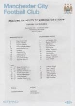 Manchester City v Scunthorpe United  28-Oct-2009