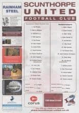 Scunthorpe United v Southend United 21-Oct-2008