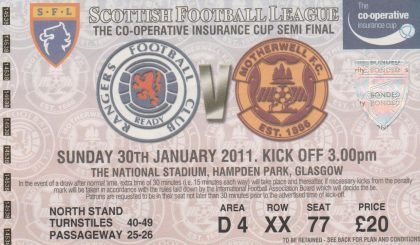 Glasgow Rangers v Motherwell 30-Jan-2011