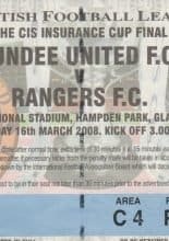 Dundee United v Glasgow Rangers  16-Mar-2008