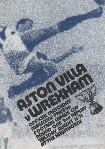 Aston Villa v Wrexham  31-Aug-1971