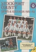 Stockport County v Aldershot 04-Sep-1981