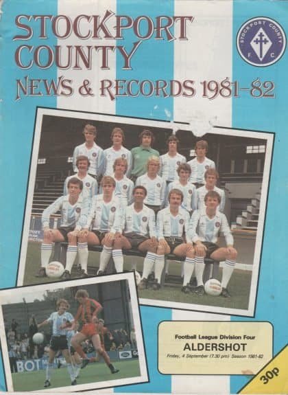 Stockport County v Aldershot  04-Sep-1981