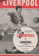 Liverpool v Arsenal  22-Aug-1964