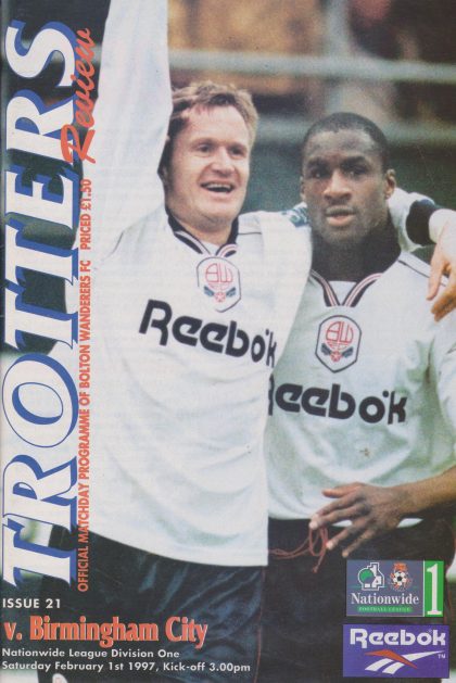 Bolton Wanderers v Birmingham City 01-Feb-1997