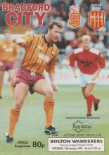 Bradford City v Bolton Wanderers 12-Jan-1991