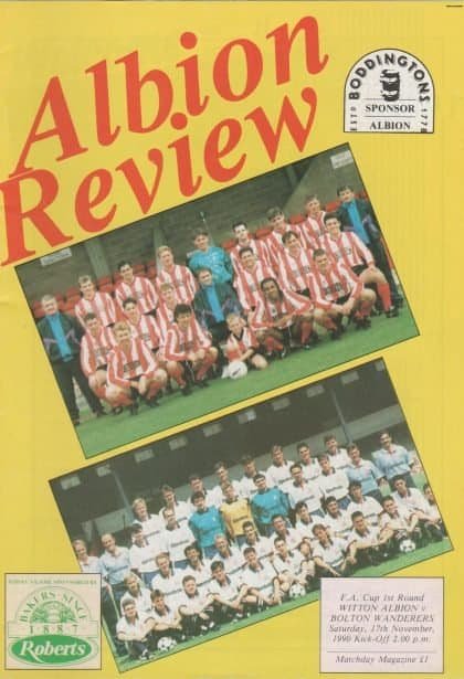 Witton Albion v Bolton Wanderers   17-Nov-1990