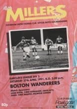 Rotherham United v Bolton Wanderers  27-Apr-1991