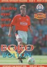 Middlesbrough v Bolton Wanderers 27-Aug-1994
