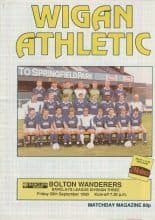 Wigan Athletic v Bolton Wanderers 28-Sep-1990
