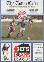 Leek Town v Bolton Wanderers  07-Jan-1992