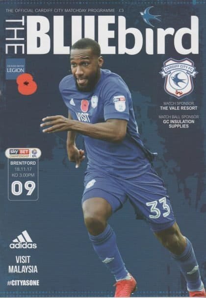 Cardiff City v Brentford  18-Nov-2017