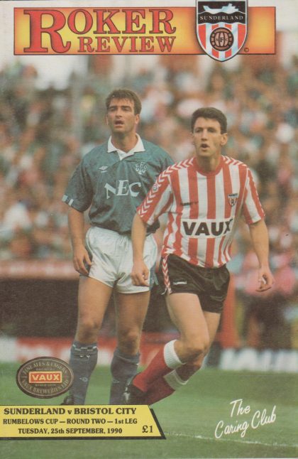 Sunderland v Bristol City 25-Sep-1990