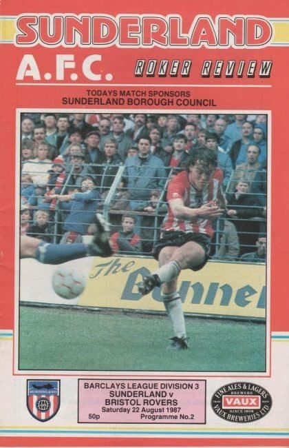 Sunderland v Bristol Rovers 22-Aug-1987