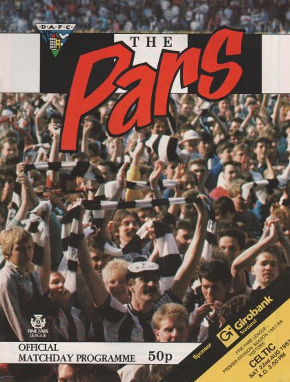 Dunfermline Athletic v Glasgow Celtic 22-Aug-1987