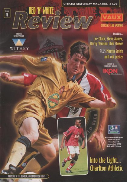 Sunderland v Charlton Athletic  04-Nov-1997