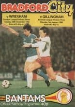 Bradford City v Gillingham 03-Jan-1983